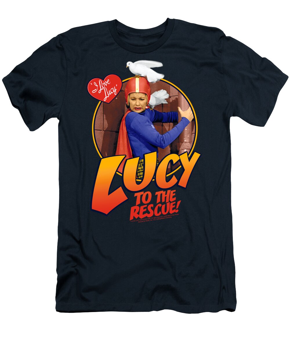 T-Shirt featuring the digital art I Love Lucy - To The Rescue by Brand A
