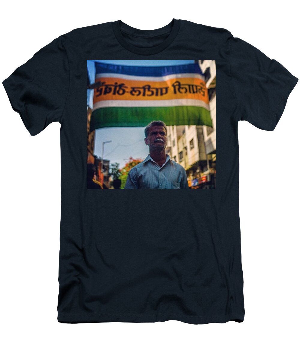 Pune T-Shirt featuring the photograph India by Aleck Cartwright