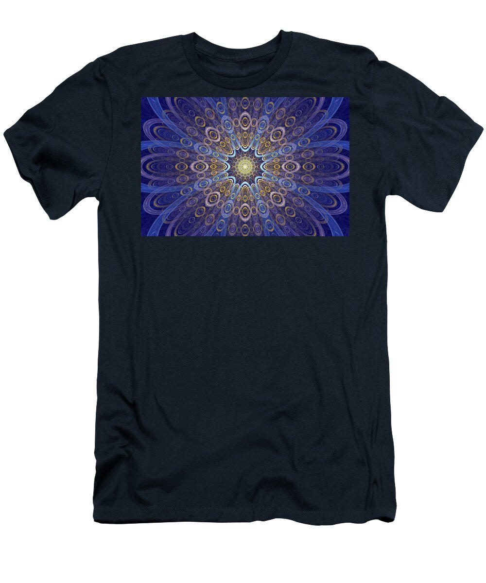 Abstract T-Shirt featuring the digital art Inner Glow by Sandy Keeton