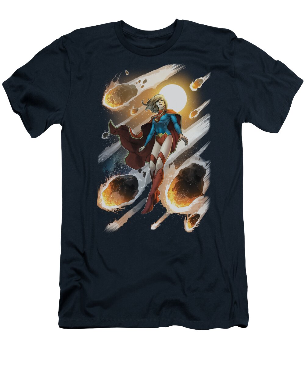 Justice League Of America T-Shirt featuring the digital art Jla - Supergirl #1 by Brand A