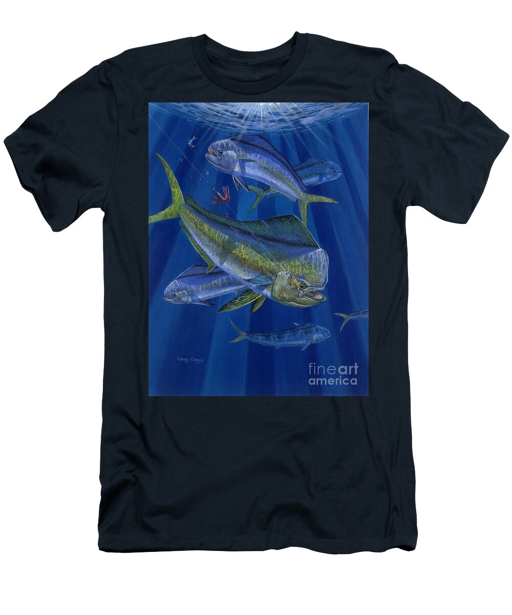 Mahi T-Shirt featuring the painting Just Taken Off0025 by Carey Chen