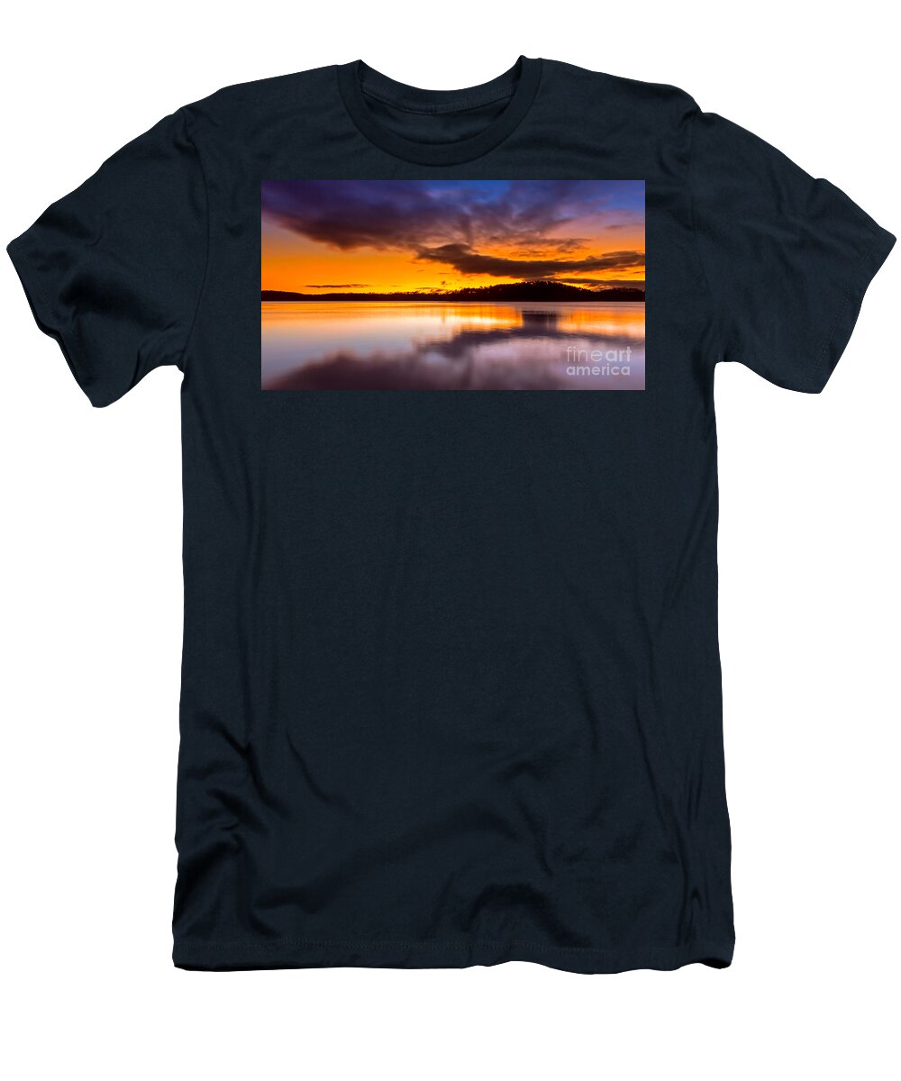 Lake-lanier T-Shirt featuring the photograph Lake Sidney Lanier by Bernd Laeschke