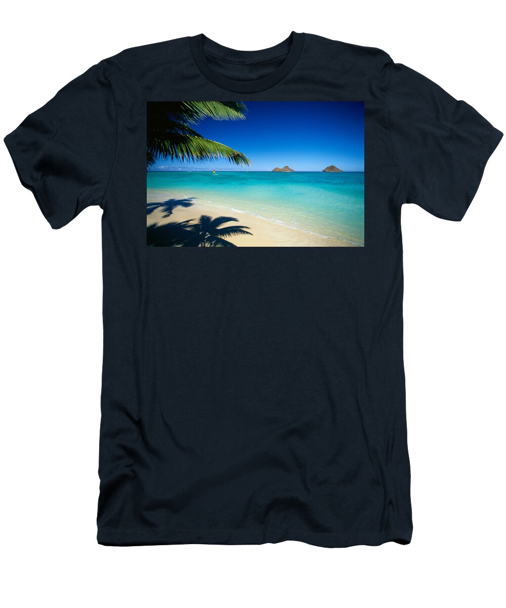 Beach T-Shirt featuring the photograph Lanikai Beach Hobie Cat by Dana Edmunds - Printscapes