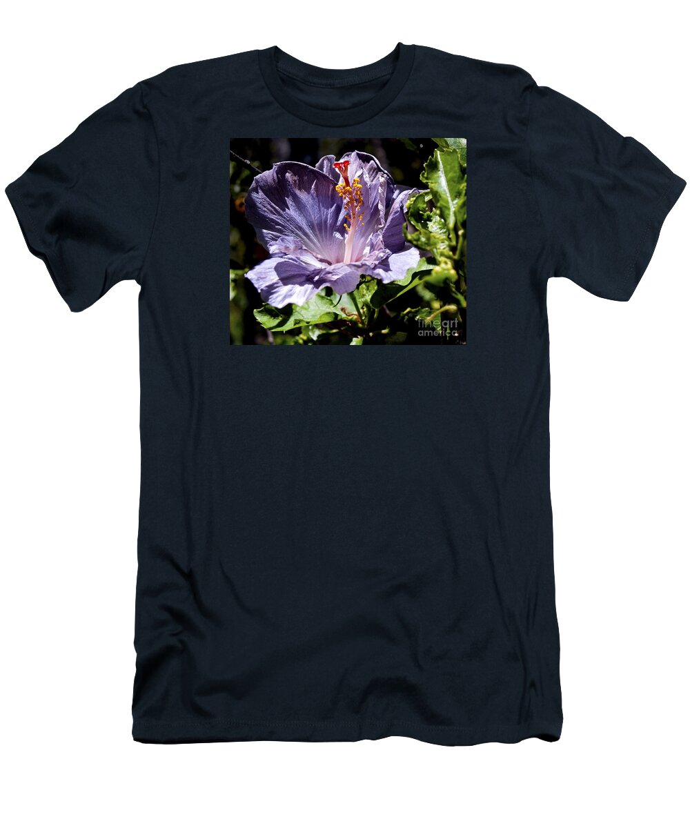 Fine Art Photography T-Shirt featuring the photograph Lavender Hibiscus by Patricia Griffin Brett