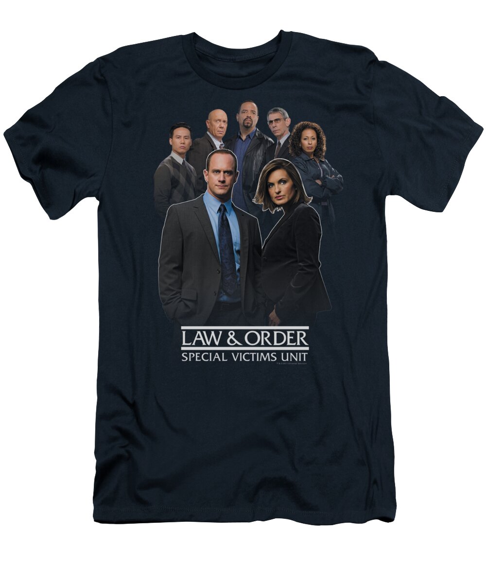 Law And Order T-Shirt featuring the digital art Law And Order Svu - Team by Brand A
