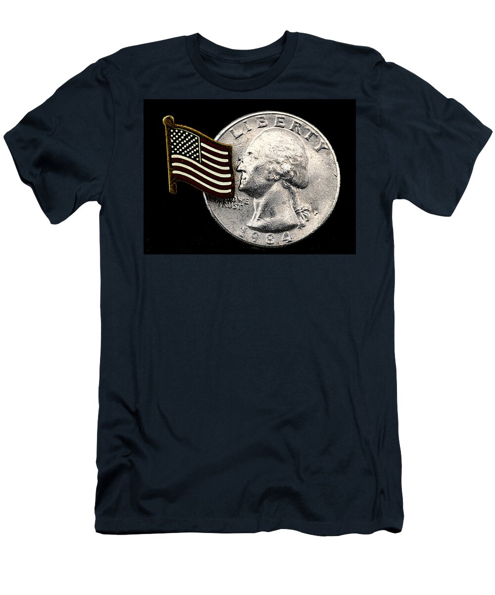 Flag T-Shirt featuring the photograph Liberty by Ron Roberts