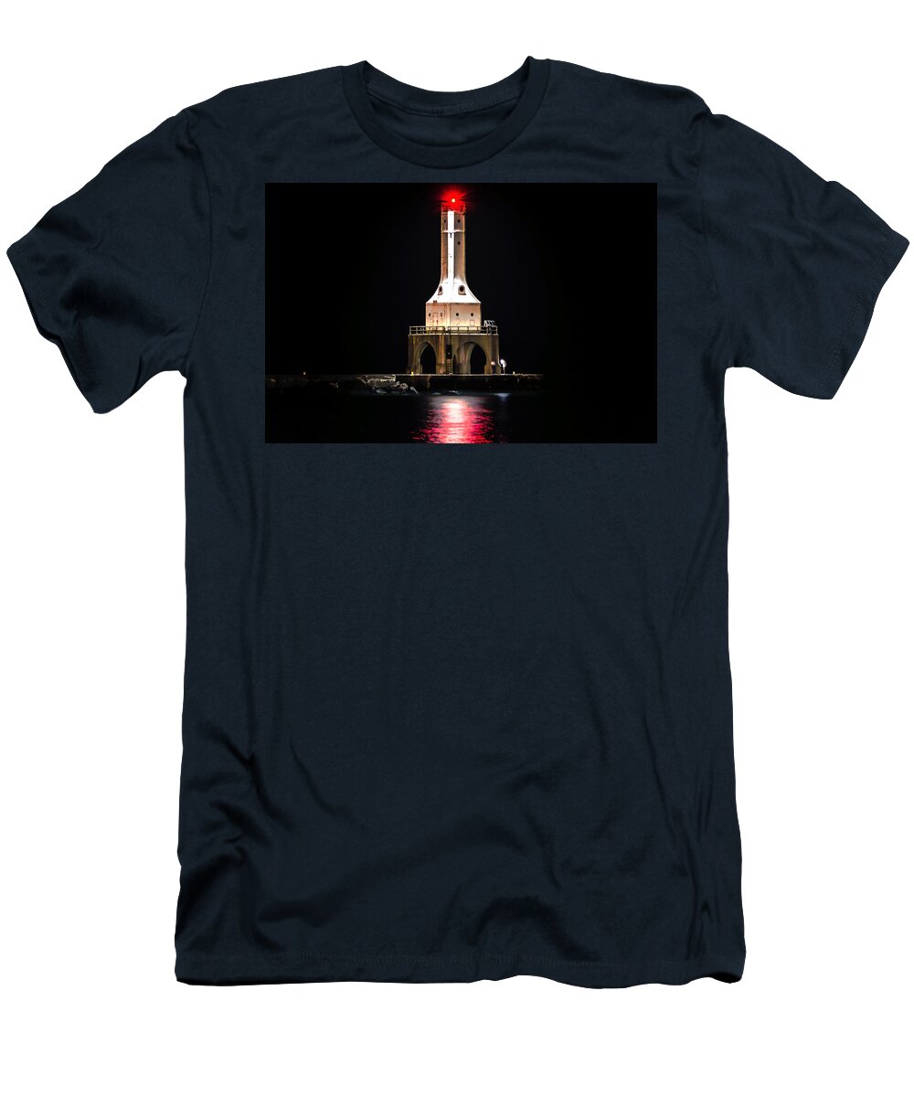 Lighthouse T-Shirt featuring the photograph Lighthouse Ghosts by James Meyer