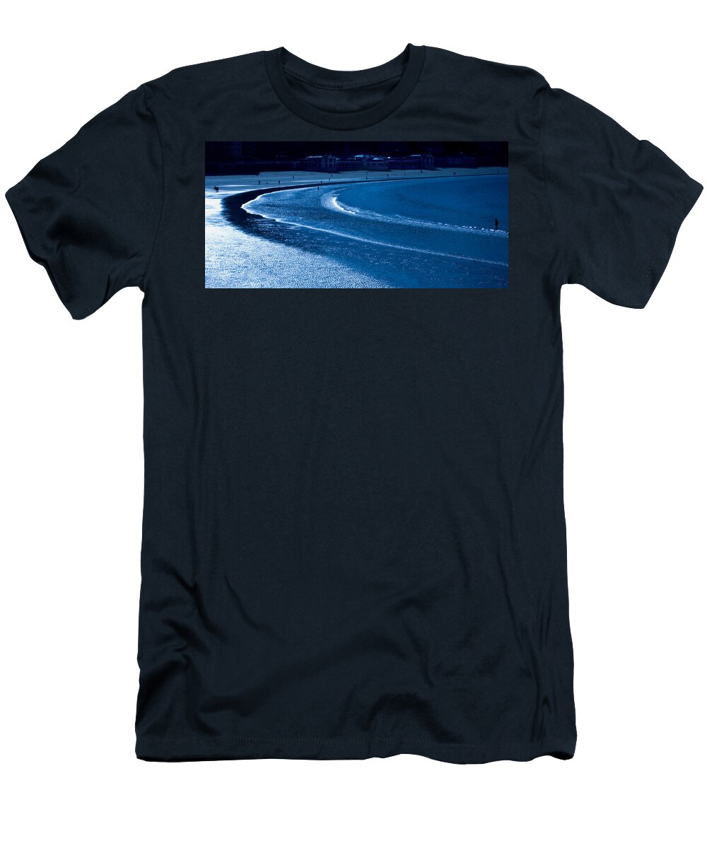 Low Tide T-Shirt featuring the photograph Low Tide in Blue by Weston Westmoreland