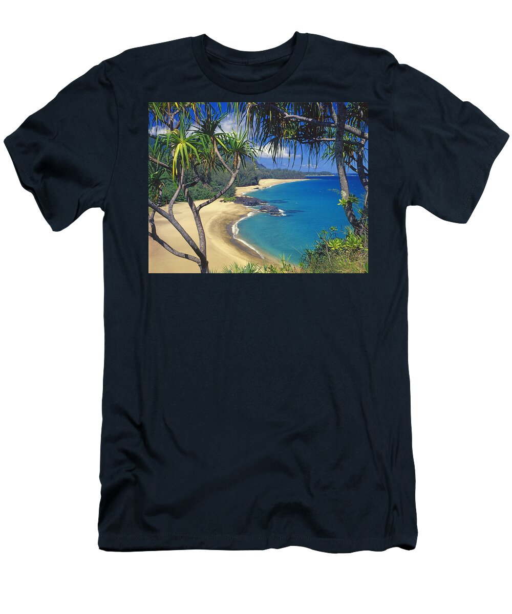Lumahai Beach T-Shirt featuring the photograph Lumahai Beach by Ed Cooper Photography