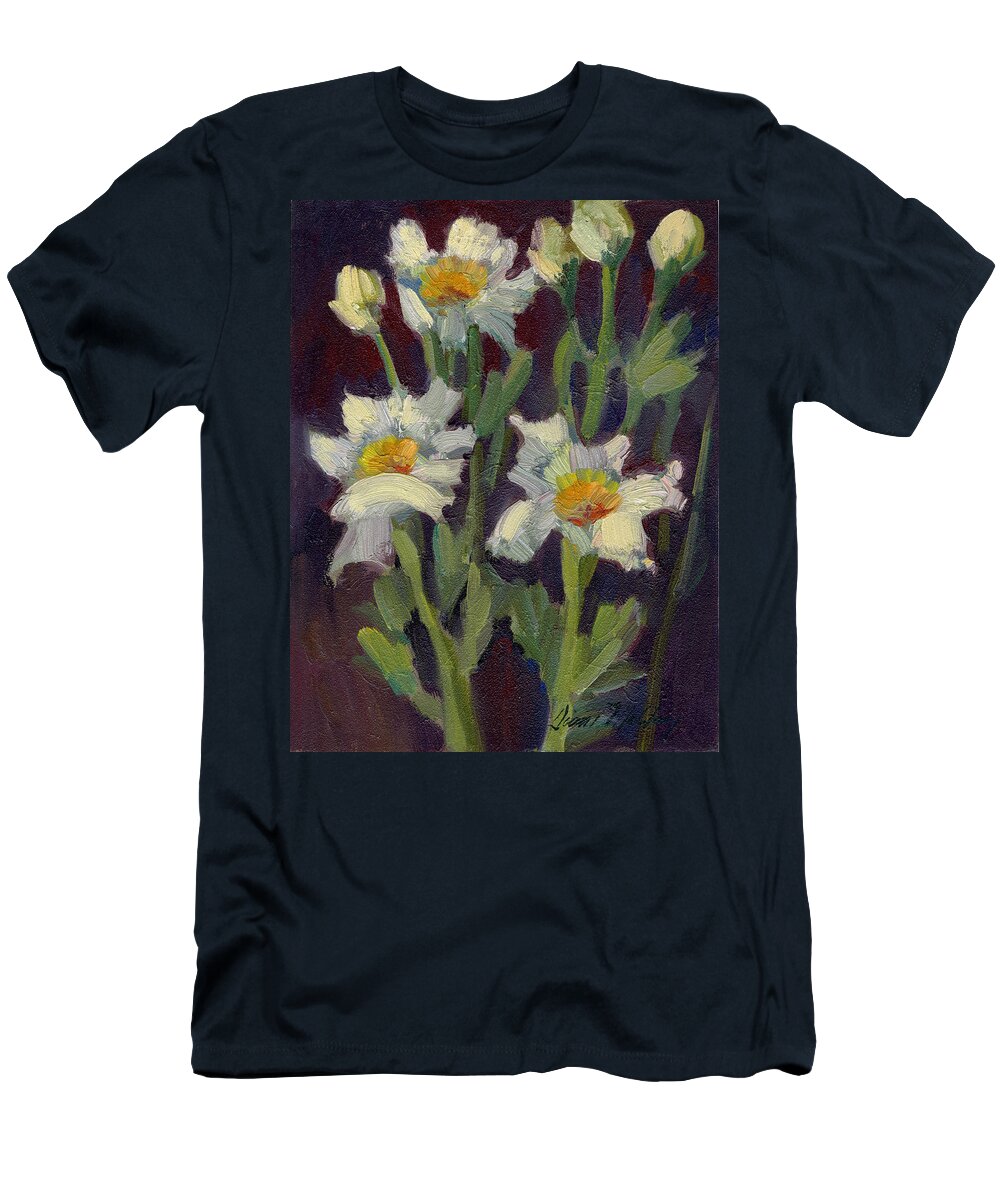 Matilija T-Shirt featuring the painting Matilija Poppies by Diane McClary
