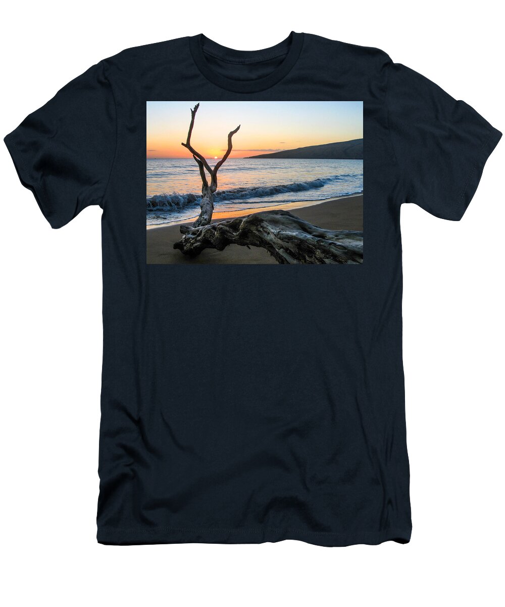 Hawaii T-Shirt featuring the photograph Maui Sunset by Dawn Key