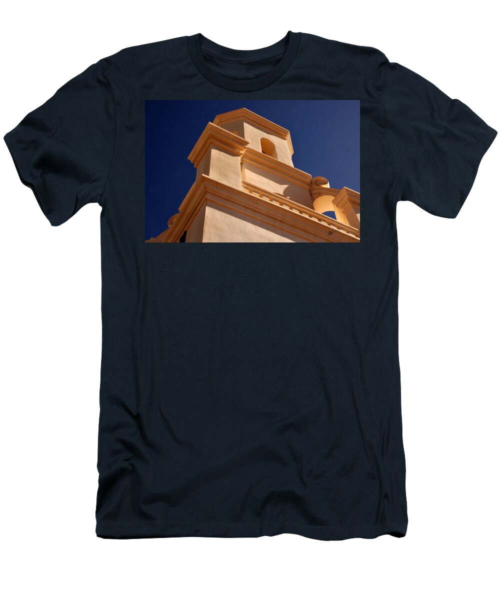 Mission San Xavier Del Bac T-Shirt featuring the photograph Mission San Xavier del Bac - Arizona by Mark Valentine