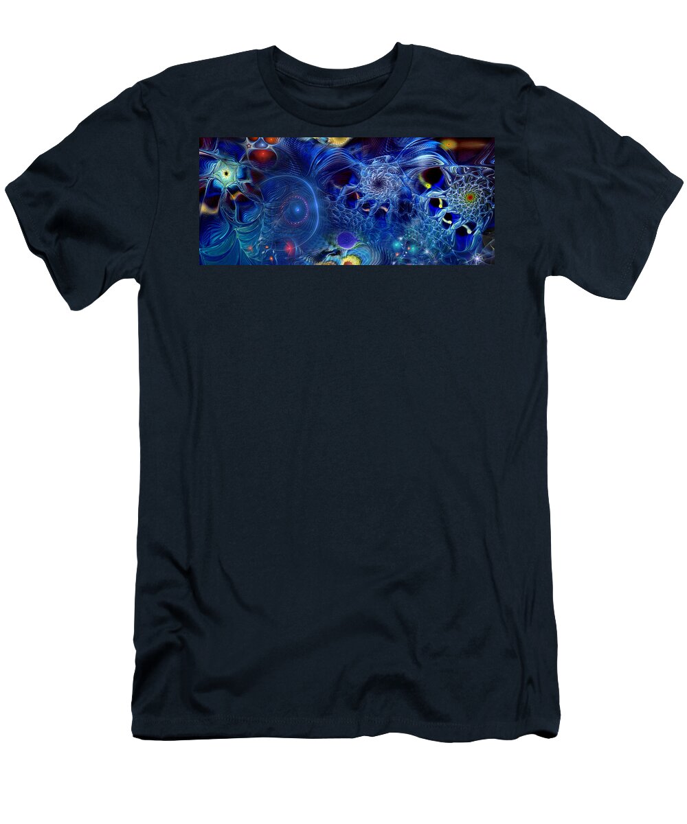 Abstract T-Shirt featuring the digital art More Things In Heaven and Earth by Casey Kotas