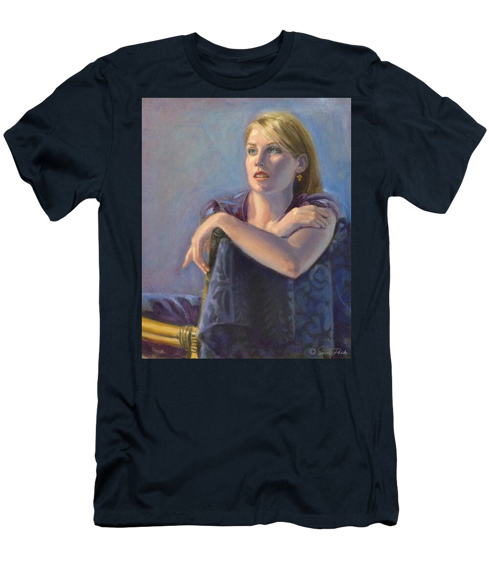 Figurative T-Shirt featuring the painting Morning Light by Sarah Parks