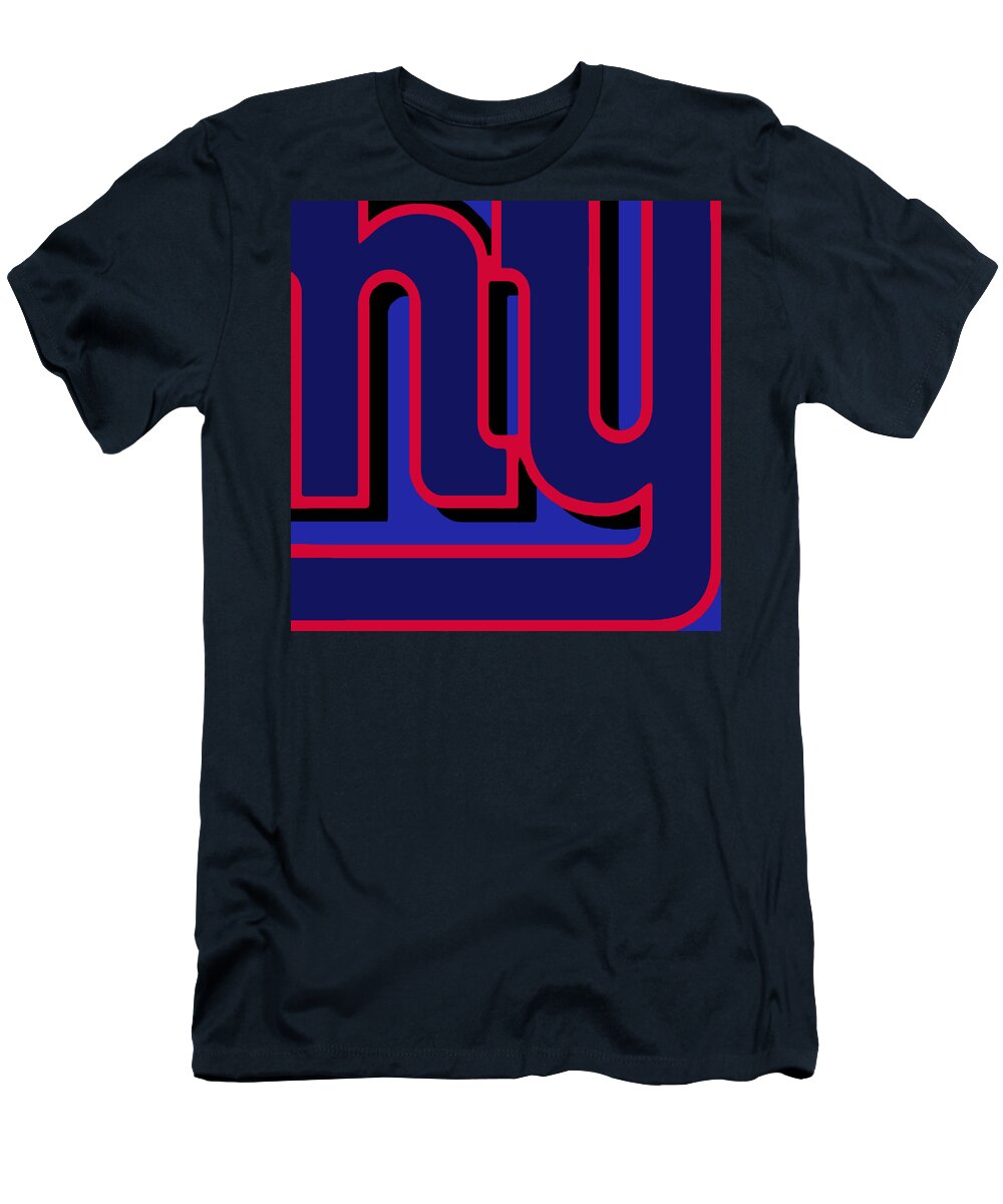 New York Giants Football T-Shirt by Tony Rubino - Fine Art America