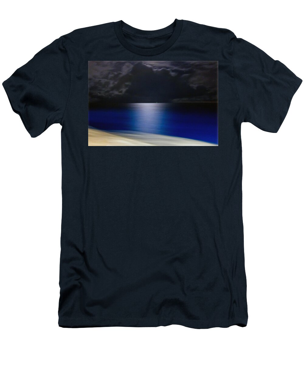 Night T-Shirt featuring the photograph Night and Water by Hanny Heim
