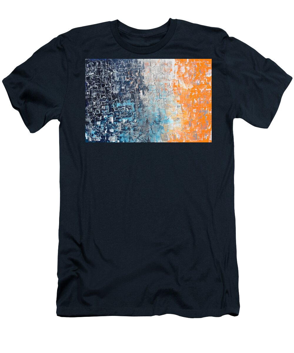 Night To New Day T-Shirt featuring the painting Night to New Day by Linda Bailey
