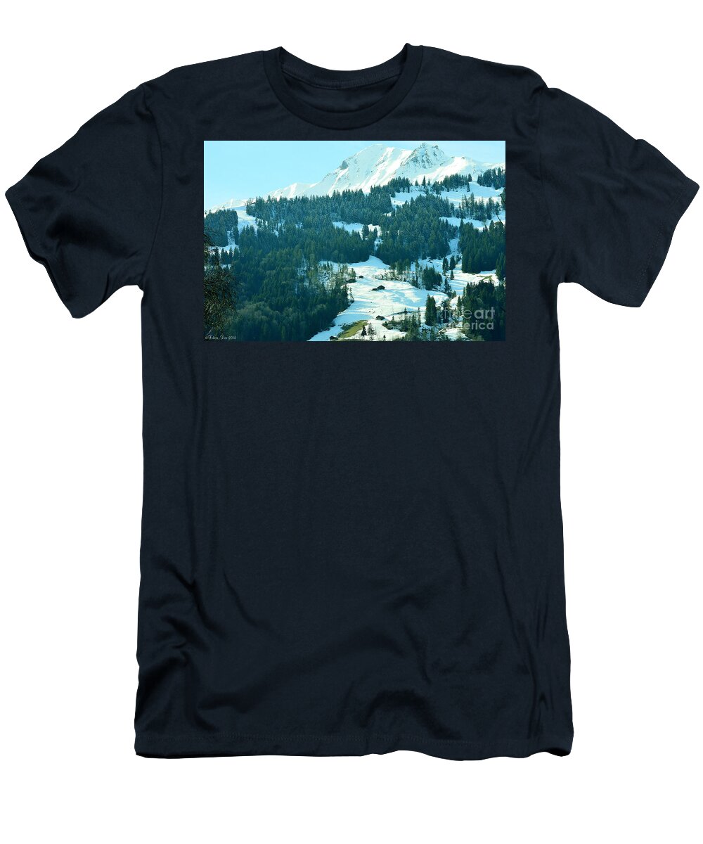 Alps T-Shirt featuring the photograph On the rock by Felicia Tica