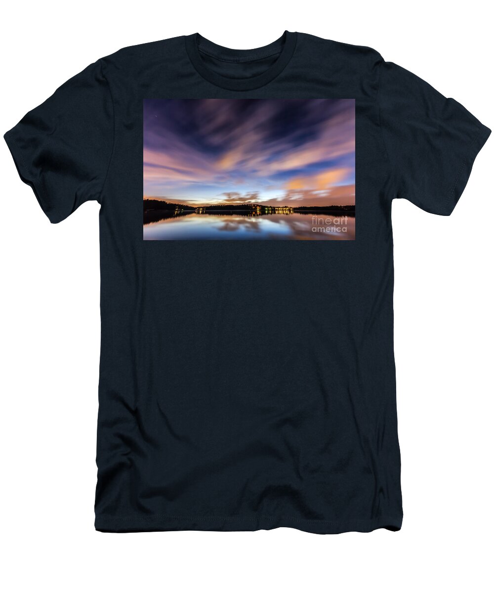 Lake-lanier T-Shirt featuring the photograph Passing Storm by Bernd Laeschke