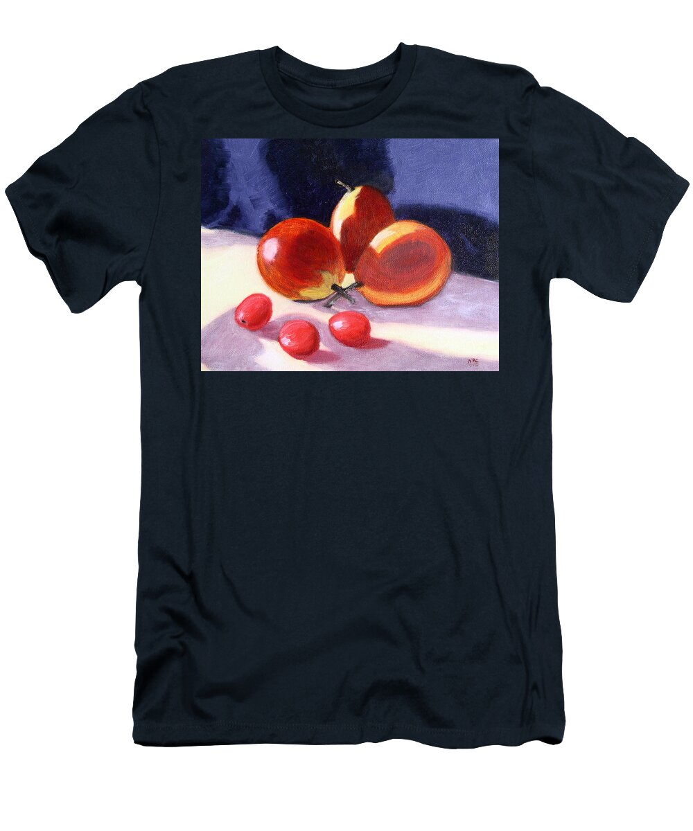 Pear T-Shirt featuring the photograph Pears and Grapes by Natalie Rotman Cote