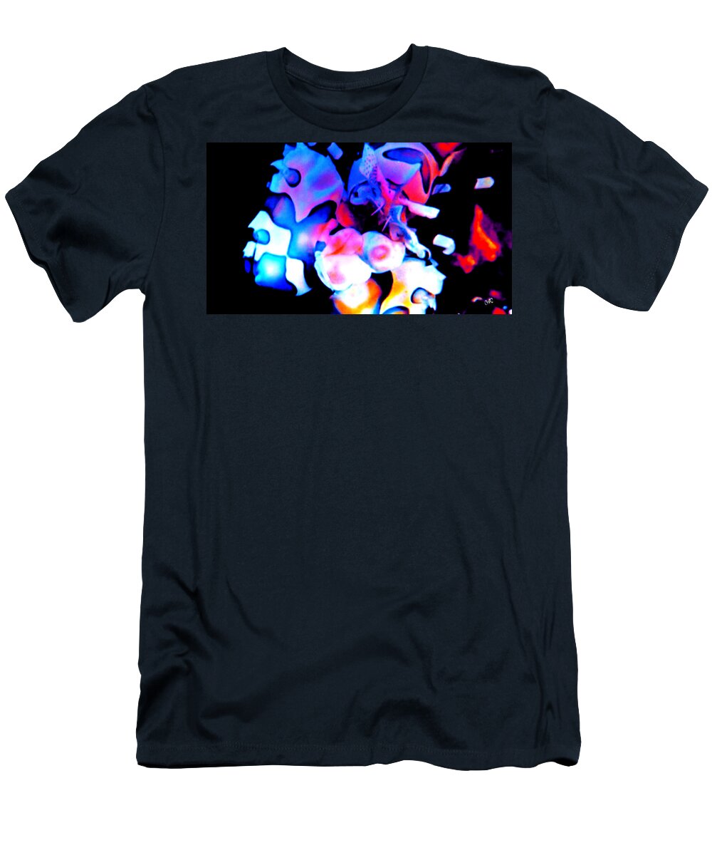 Modern Art T-Shirt featuring the digital art Pieces of the puzzle by CHAZ Daugherty