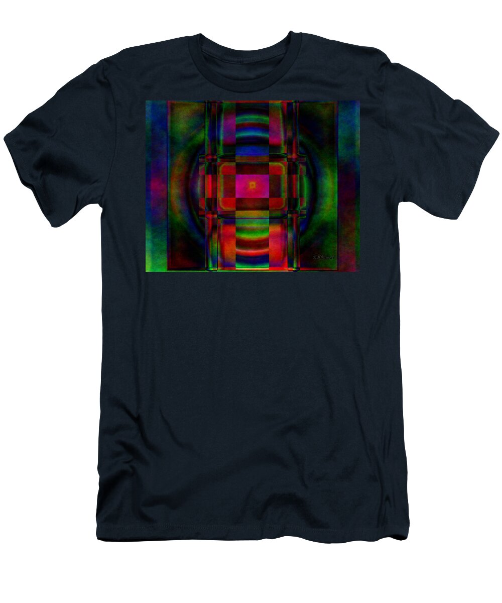 Abstract T-Shirt featuring the digital art Pillars of Time by Diane Parnell
