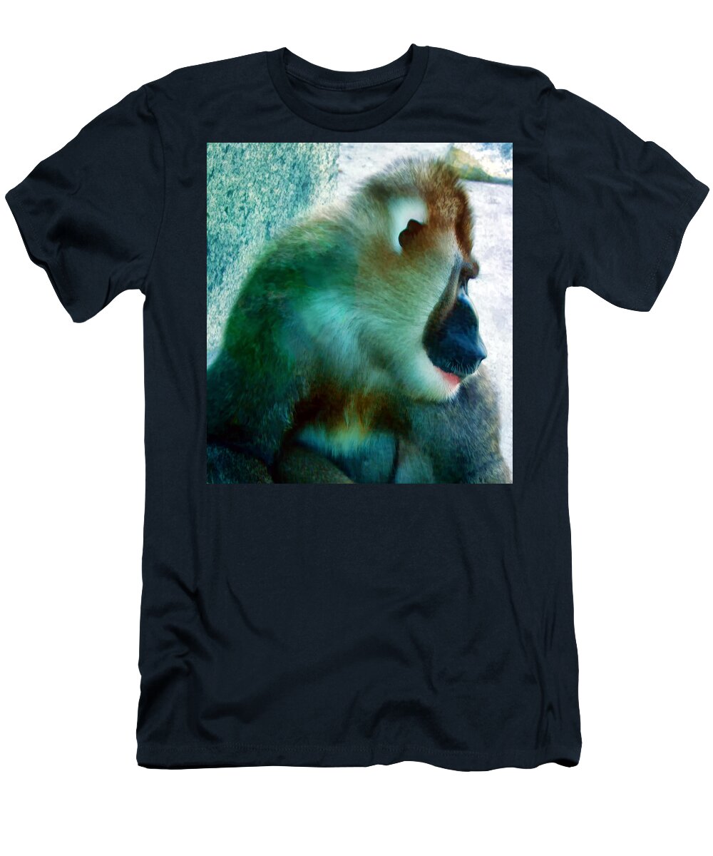 Primate T-Shirt featuring the photograph Primate 1 by Dawn Eshelman