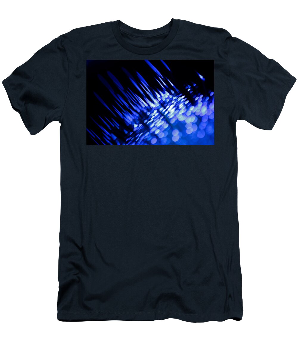 Abstract T-Shirt featuring the photograph Purple Rain by Dazzle Zazz