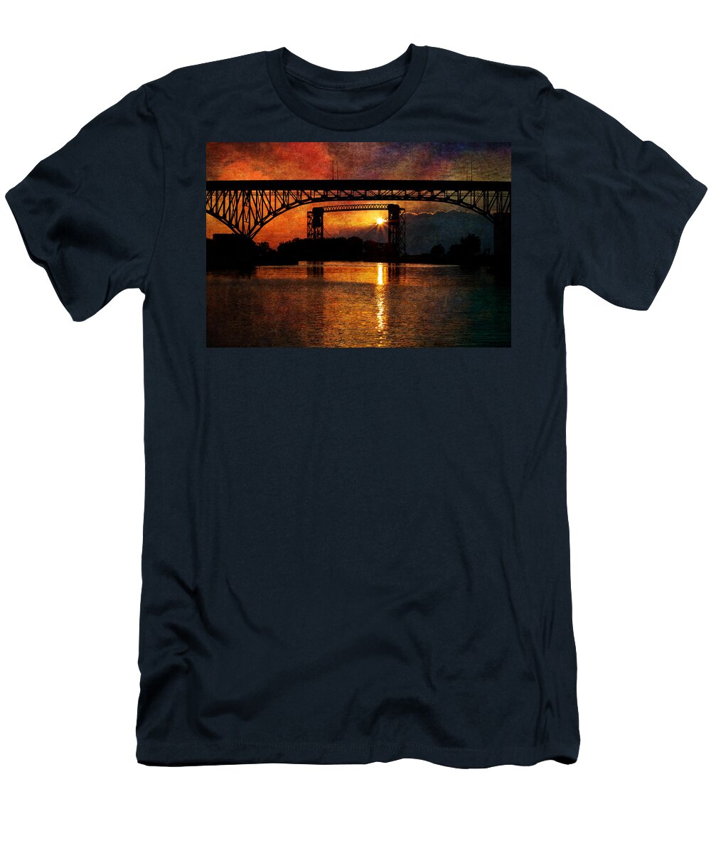 Cleveland T-Shirt featuring the photograph Reflecting At Days End by Dale Kincaid