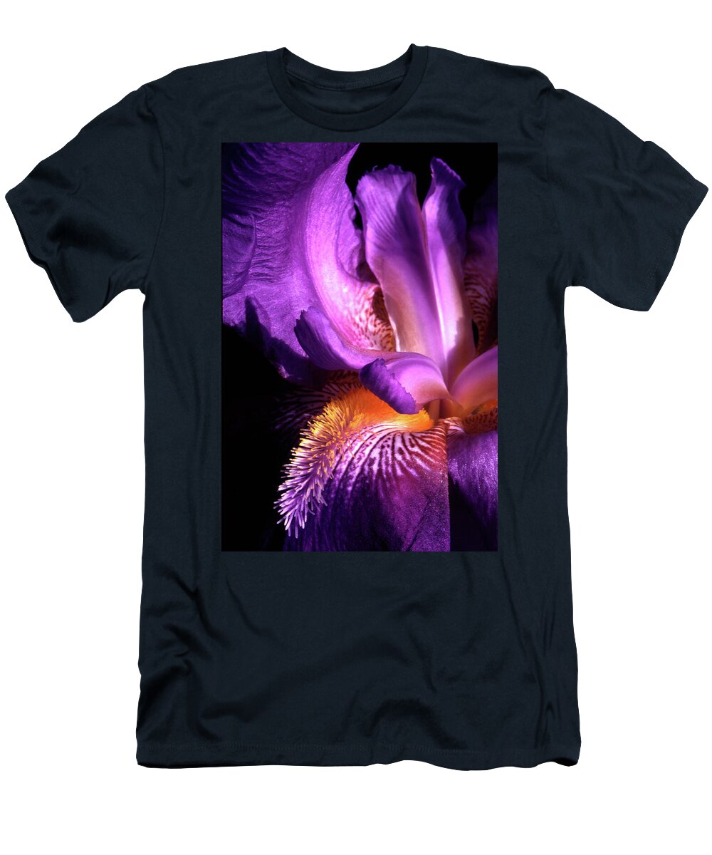 Iris T-Shirt featuring the photograph Royal Iris by Paul W Faust - Impressions of Light