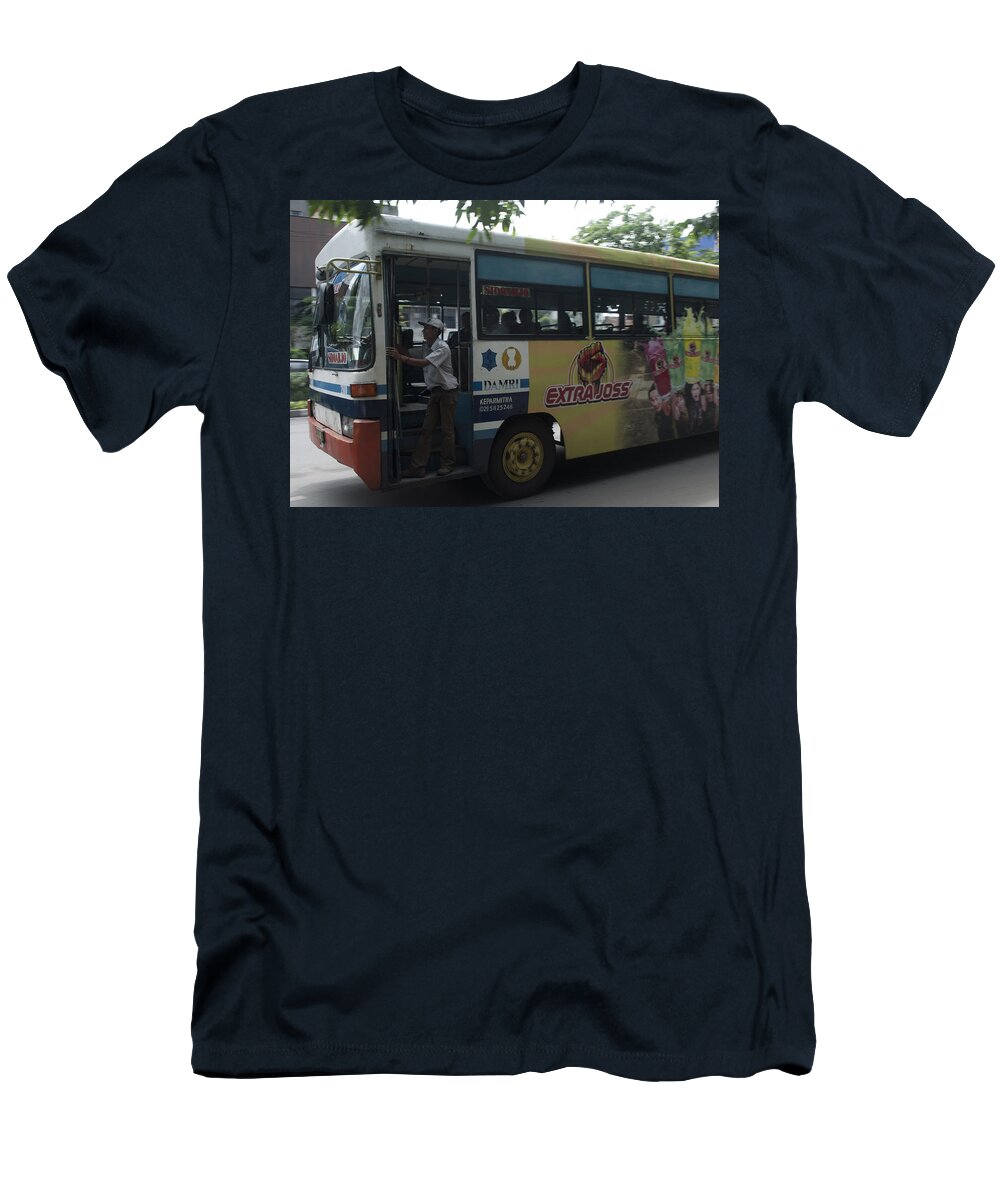 Rush Hour T-Shirt featuring the photograph Rush Hour Traffic by Miguel Winterpacht