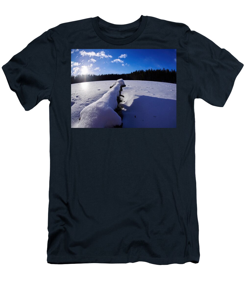 Jouko Lehto T-Shirt featuring the photograph Ruutanalampi by Jouko Lehto