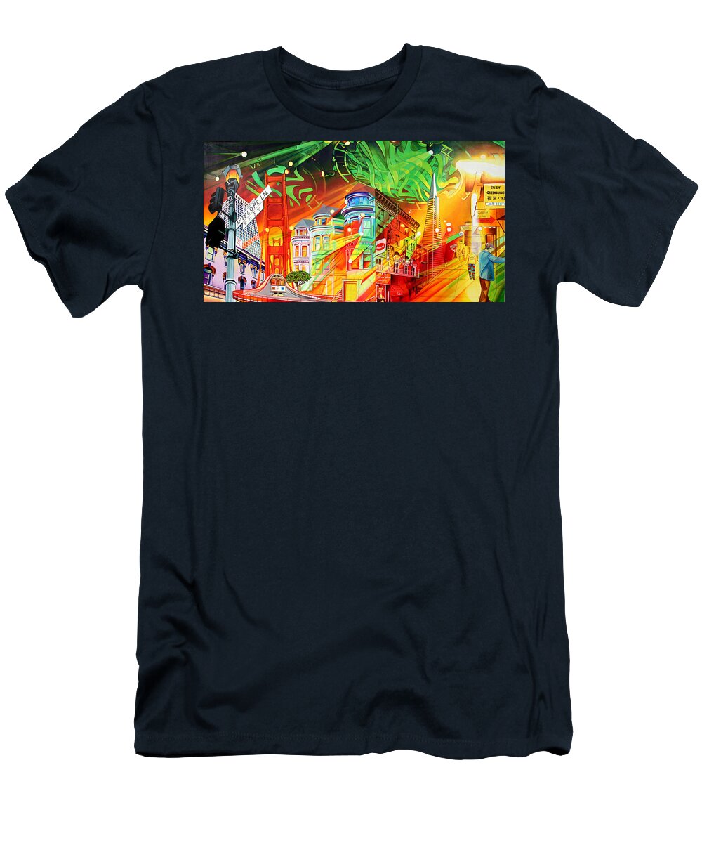 Phish T-Shirt featuring the painting San Phranphisco by Joshua Morton