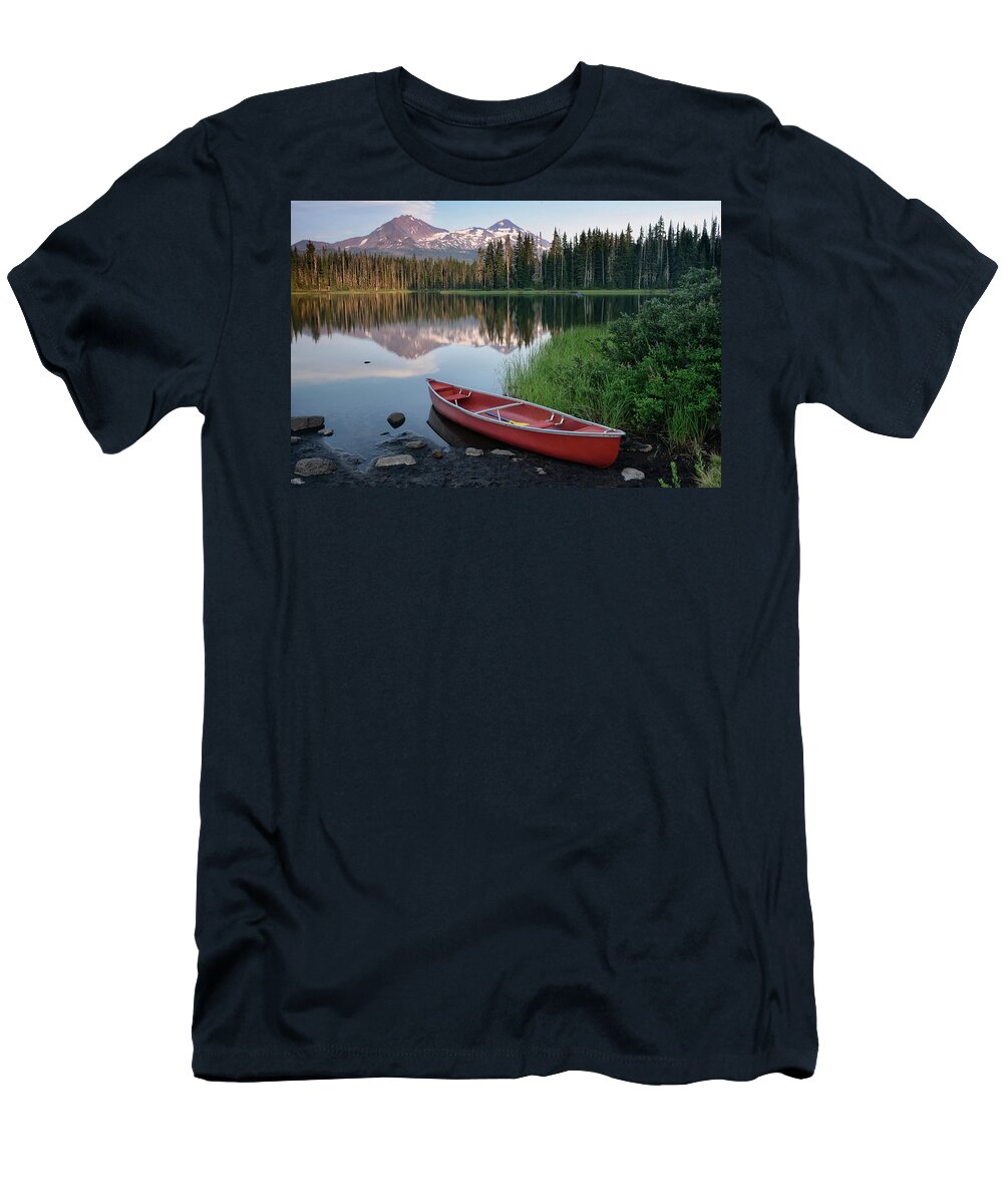 Non Urban Scene T-Shirt featuring the photograph Scott Lake, Central Oregon, Usa by Rhz