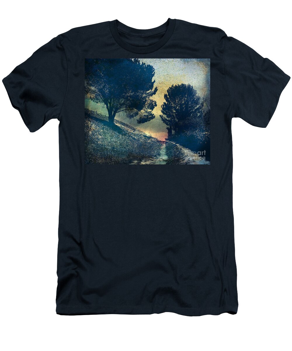 Digital T-Shirt featuring the photograph Somber Passage by Peter Awax
