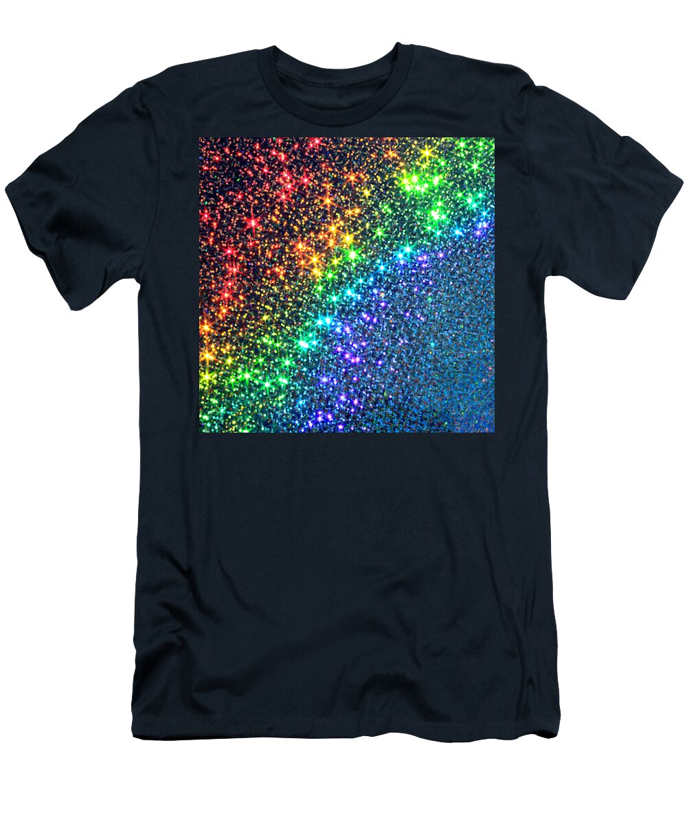 Abstract T-Shirt featuring the photograph Song of the Stars by Dazzle Zazz
