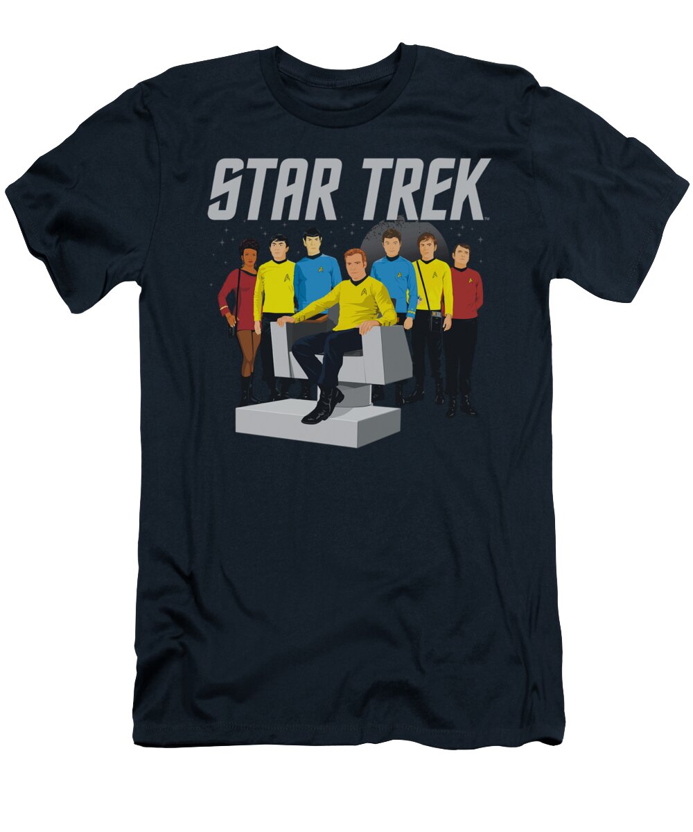 Star Trek T-Shirt featuring the digital art Star Trek - Vector Crew by Brand A