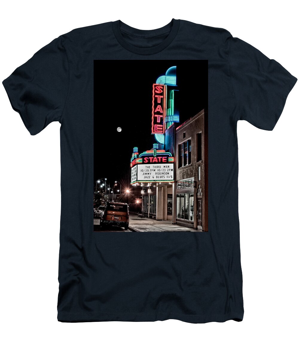 Hdr T-Shirt featuring the photograph State Theater by Jim Thompson