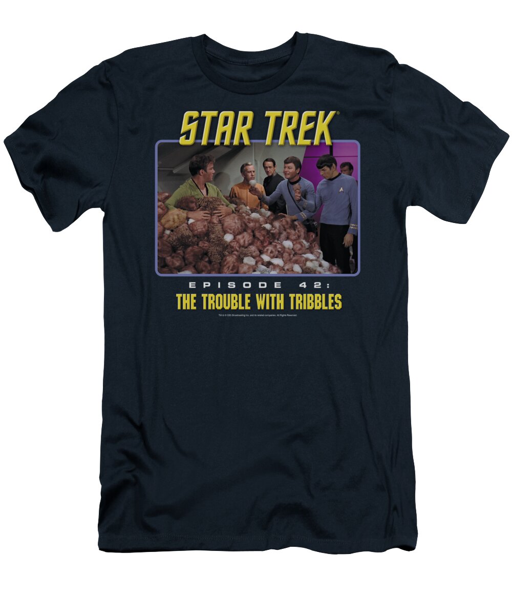 Star Trek T-Shirt featuring the digital art St:original - The Trouble With Tribbles by Brand A