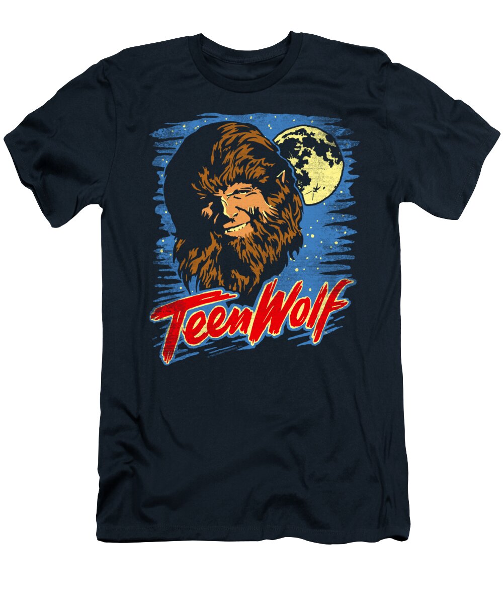  T-Shirt featuring the digital art Teen Wolf - Moon Wolf by Brand A
