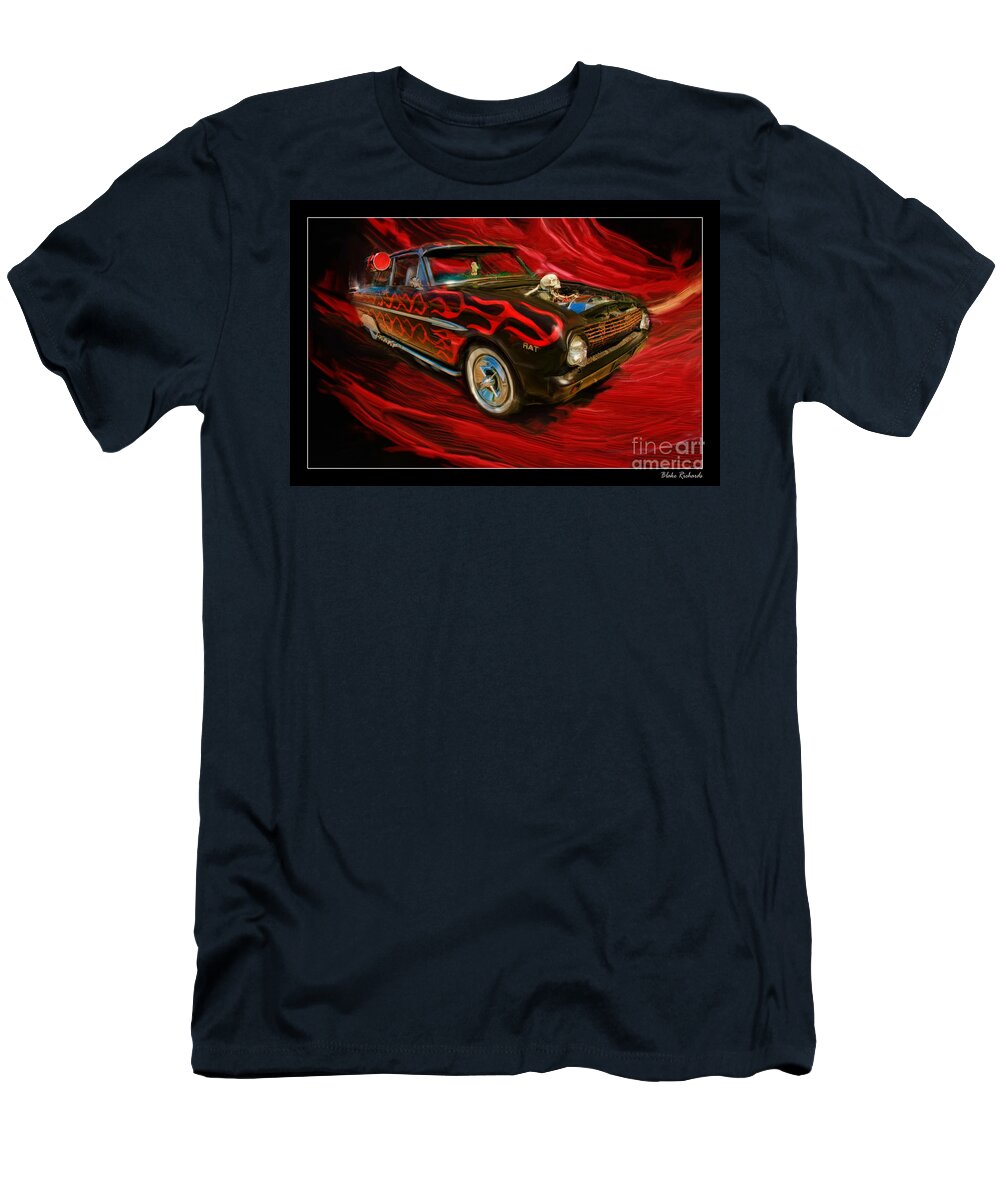 Old Cars Photos T-Shirt featuring the photograph The Devil's Ride by Blake Richards