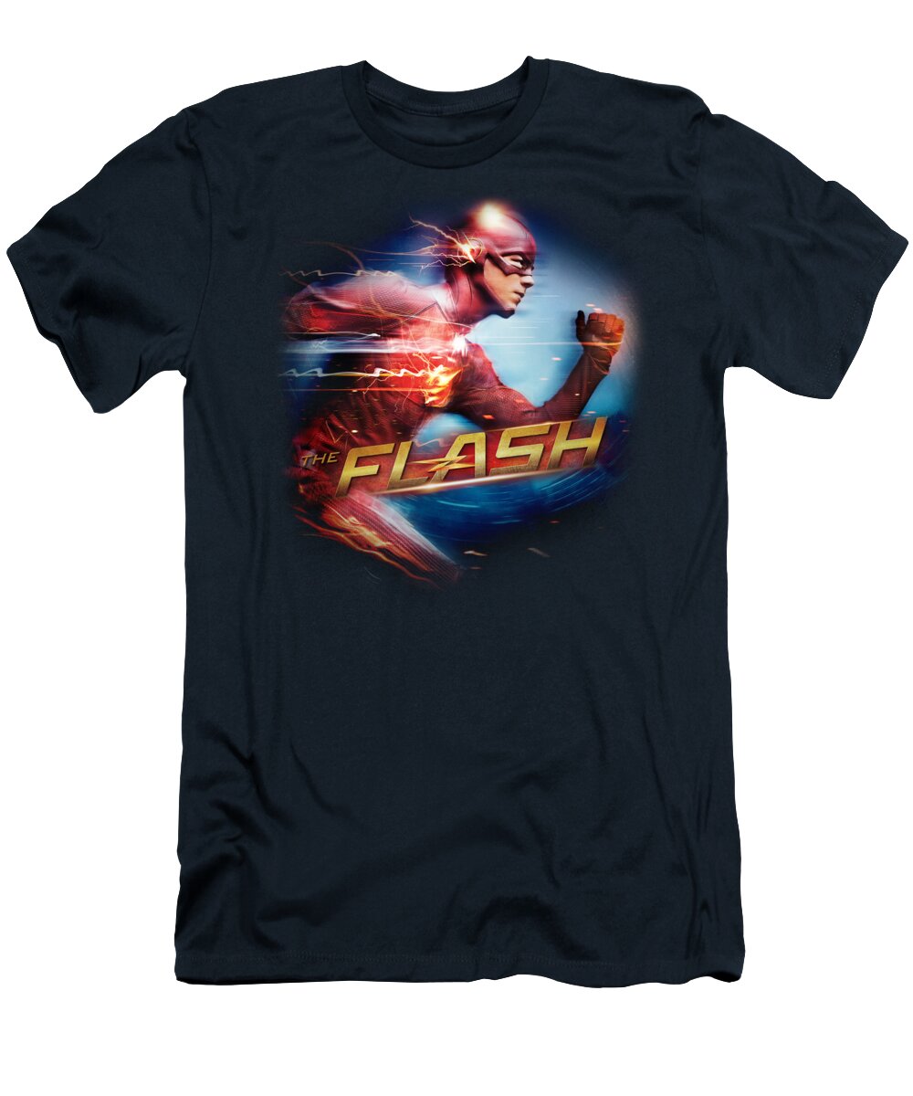 T-Shirt featuring the digital art The Flash - Fastest Man by Brand A