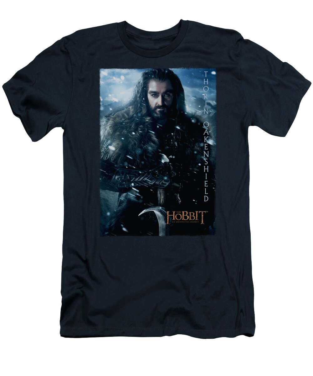 The Hobbit T-Shirt featuring the digital art The Hobbit - Thorin Poster by Brand A
