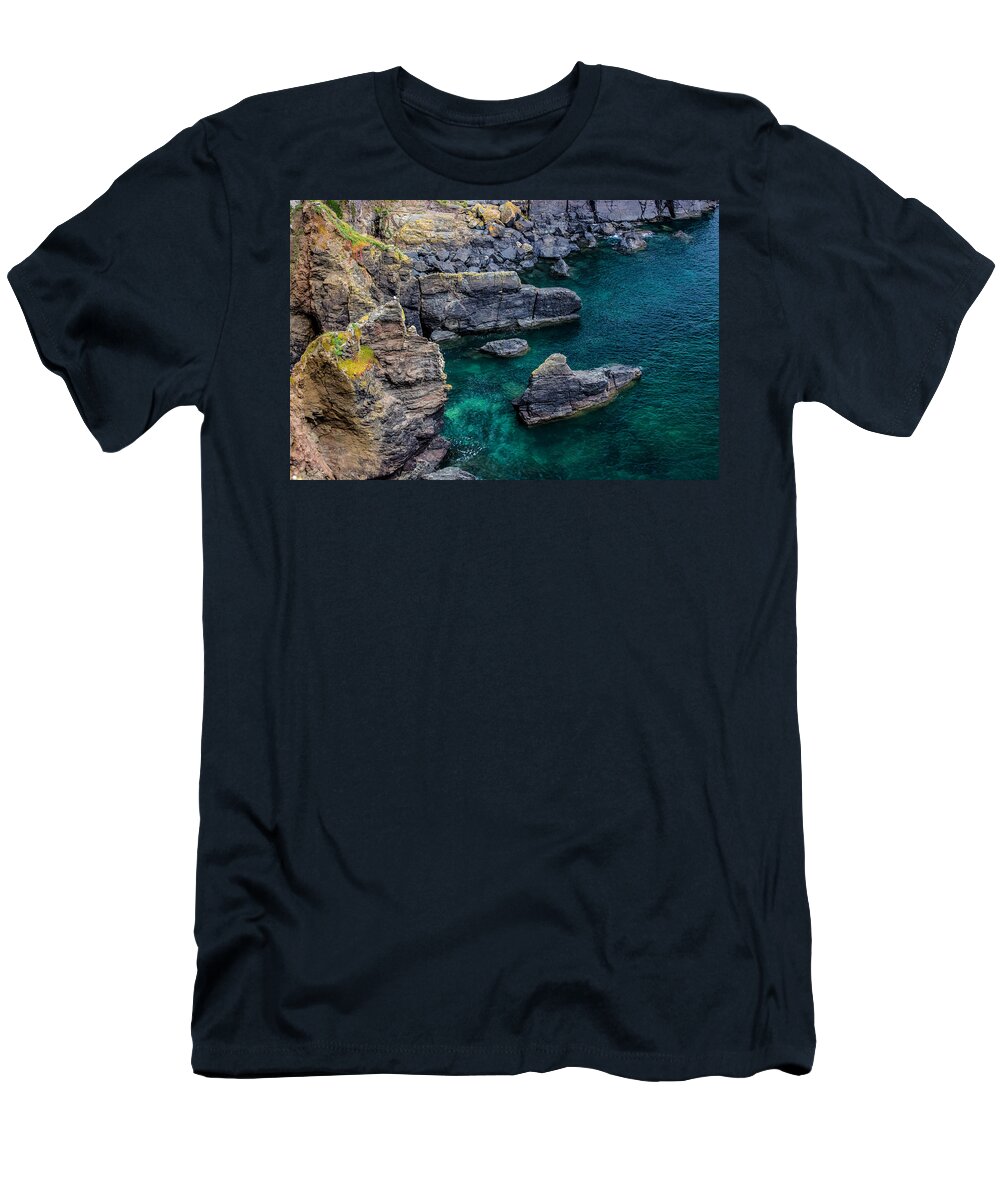 The Lizard T-Shirt featuring the photograph The Lizard Cornwall by Martin Newman