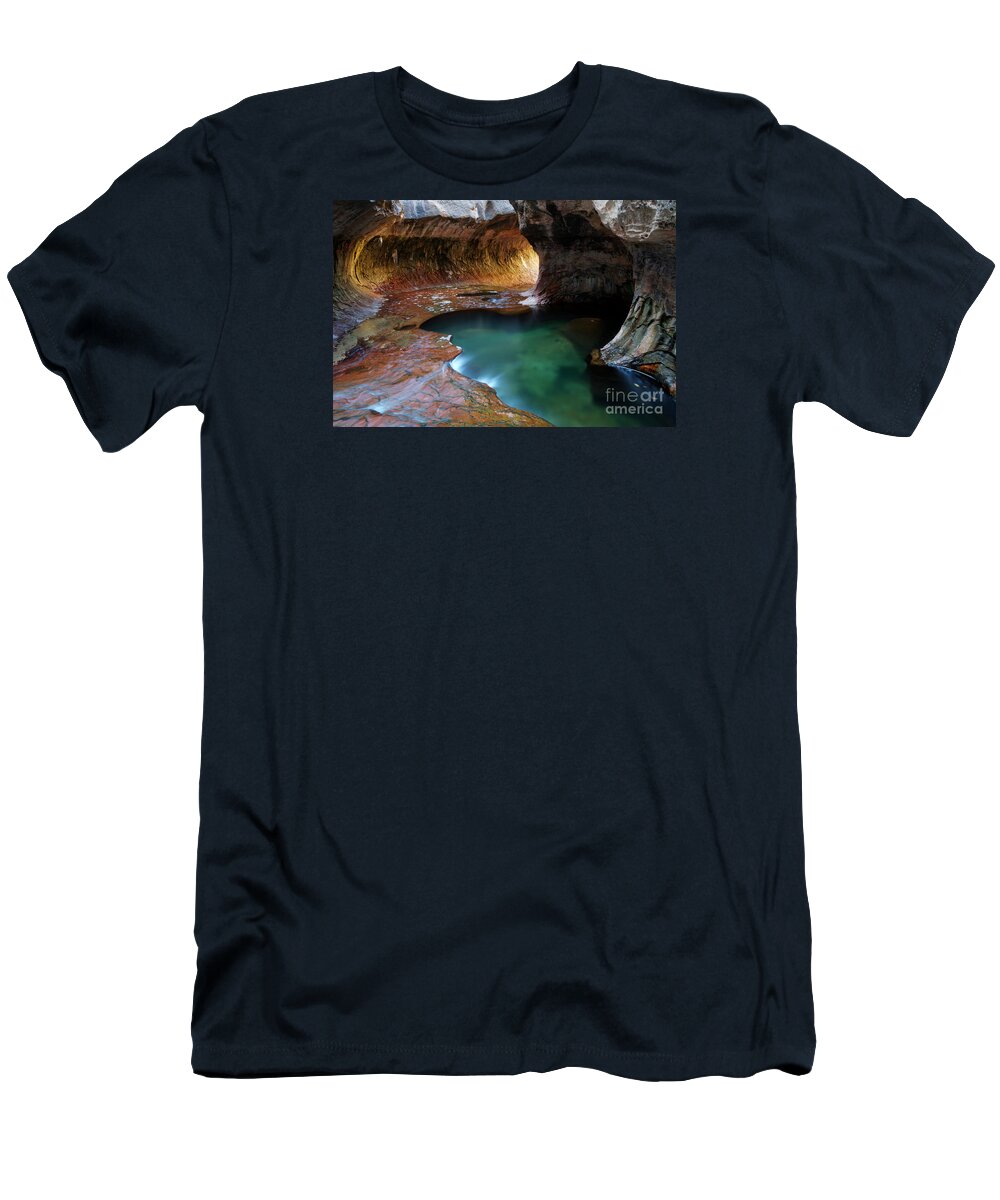 Water T-Shirt featuring the photograph The Subway Sacred Light by Bob Christopher