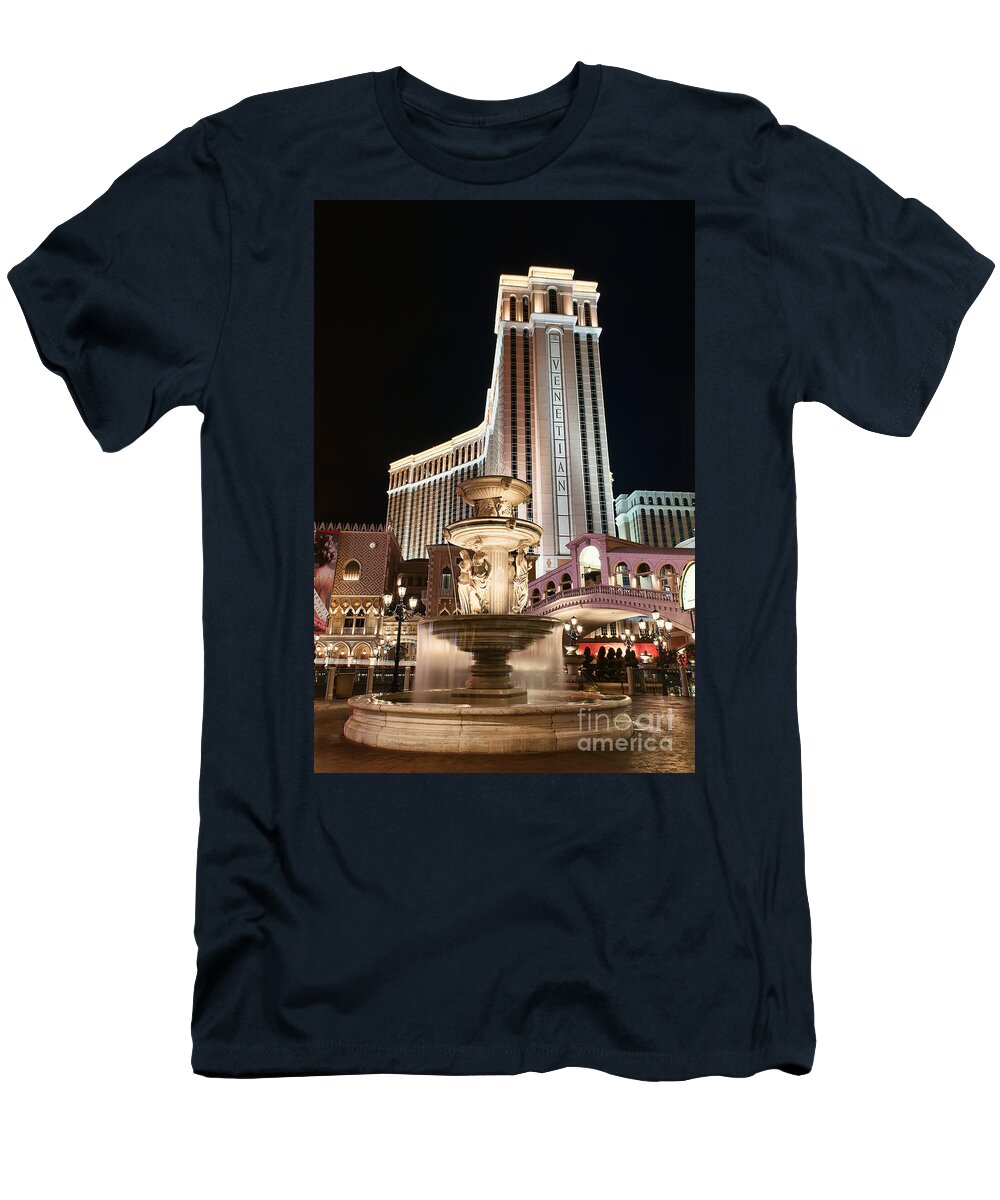 Venetian T-Shirt featuring the photograph The Venetian by Eddie Yerkish