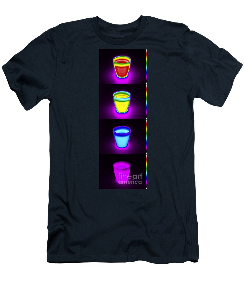 Cooling T-Shirt featuring the photograph Thermograms Of Hot Water Cooling by GIPhotoStock