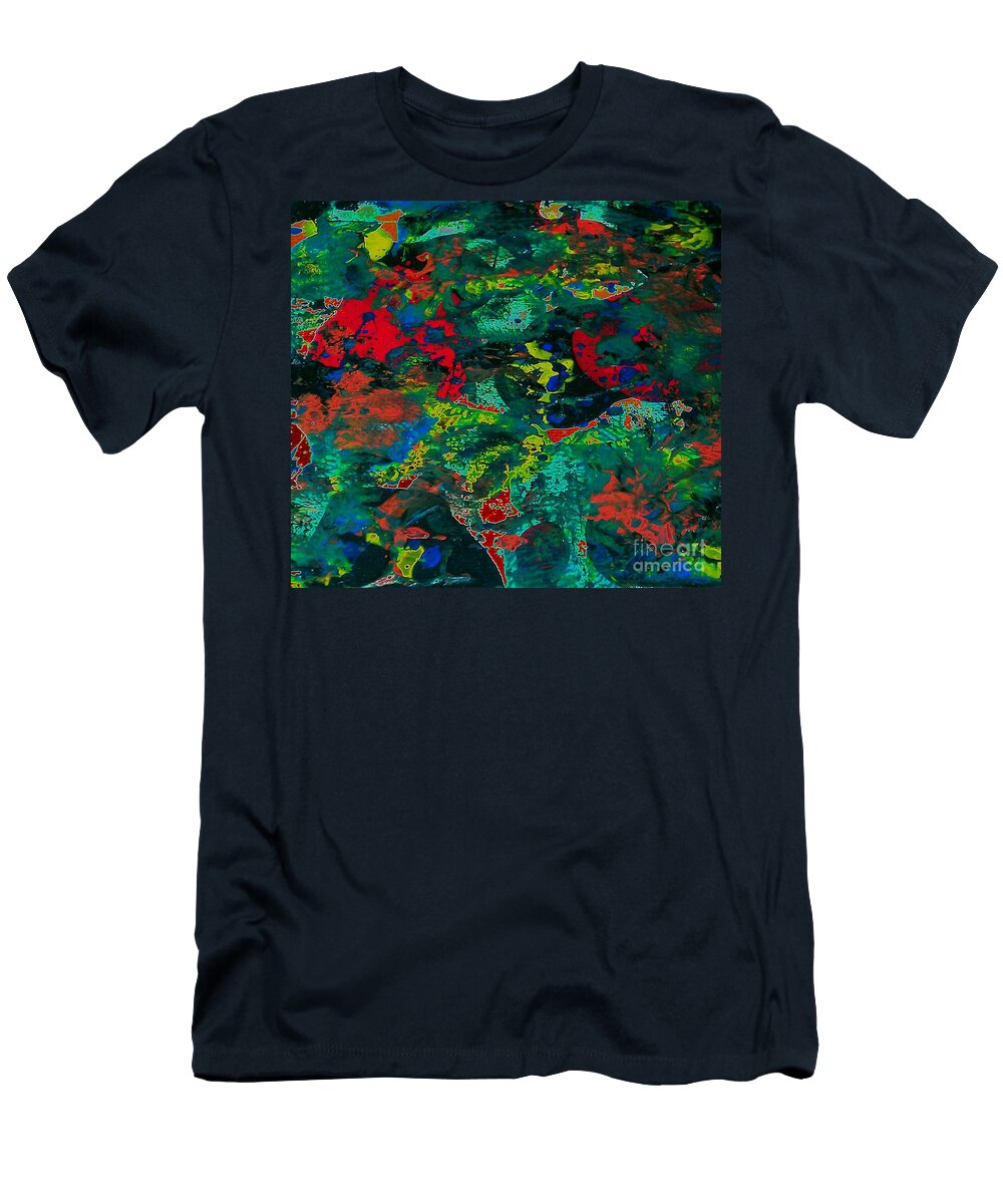 Tide Pool T-Shirt featuring the painting Tide Pool by Jacqueline McReynolds