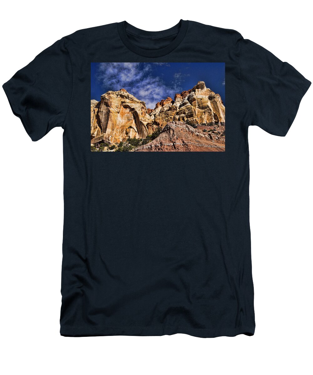 Utah T-Shirt featuring the photograph Utah Mountains by Kathy Churchman