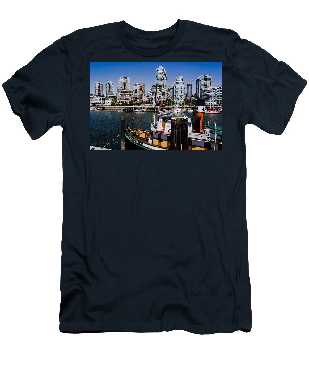 Vancouver T-Shirt featuring the photograph Vancouver Views by Kathy Bassett